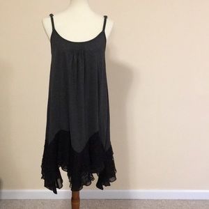 Boho Fun lace bottom tank dress adjustable straps